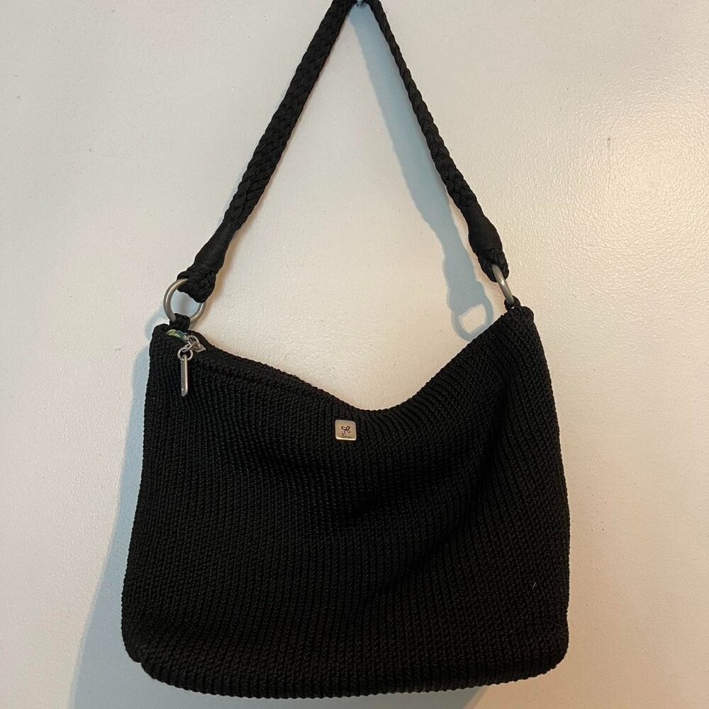 Lina Black Crochet Purse